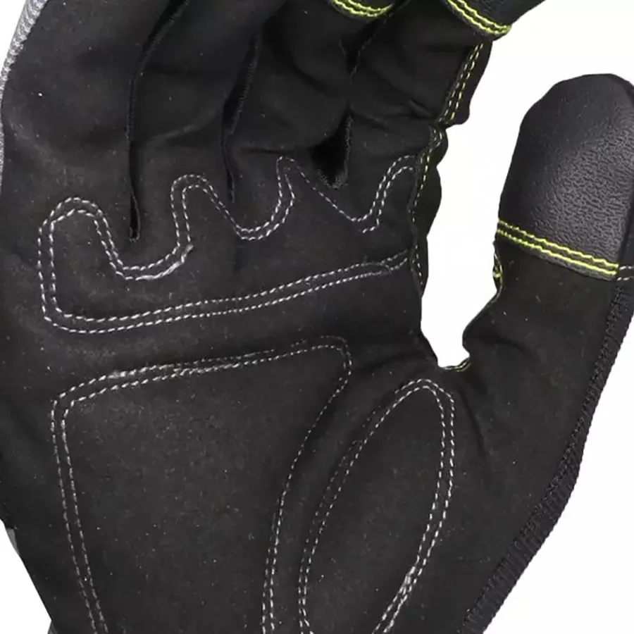 Work Assembly Gloves / Working Gloves / Leather Safety Gloves High Quality Leather Grain Leather White & Black Protect Hand soft