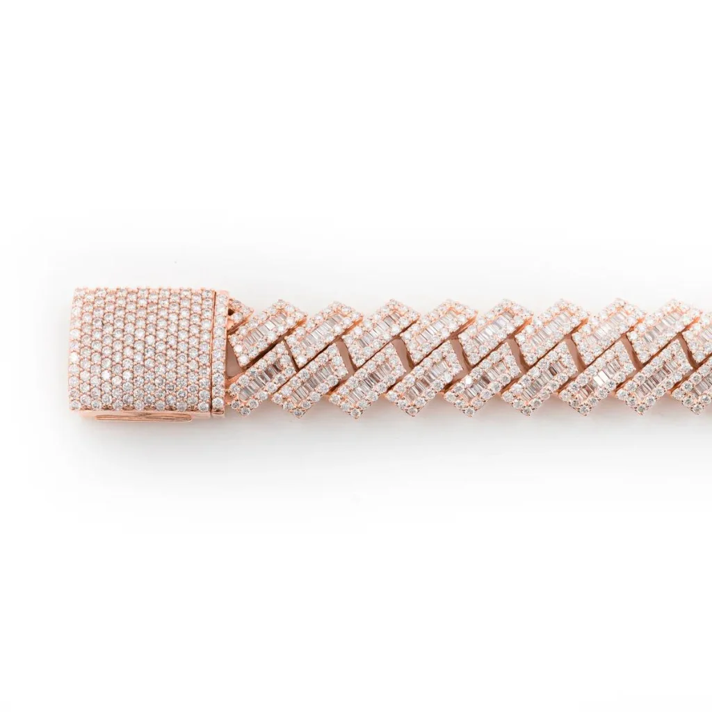 Custom Design 925 Sterling Silver Natural Diamond Pretty Bracelet Trending Stylish Jewelry Miami Cuban Link Hip Hop Bracelet