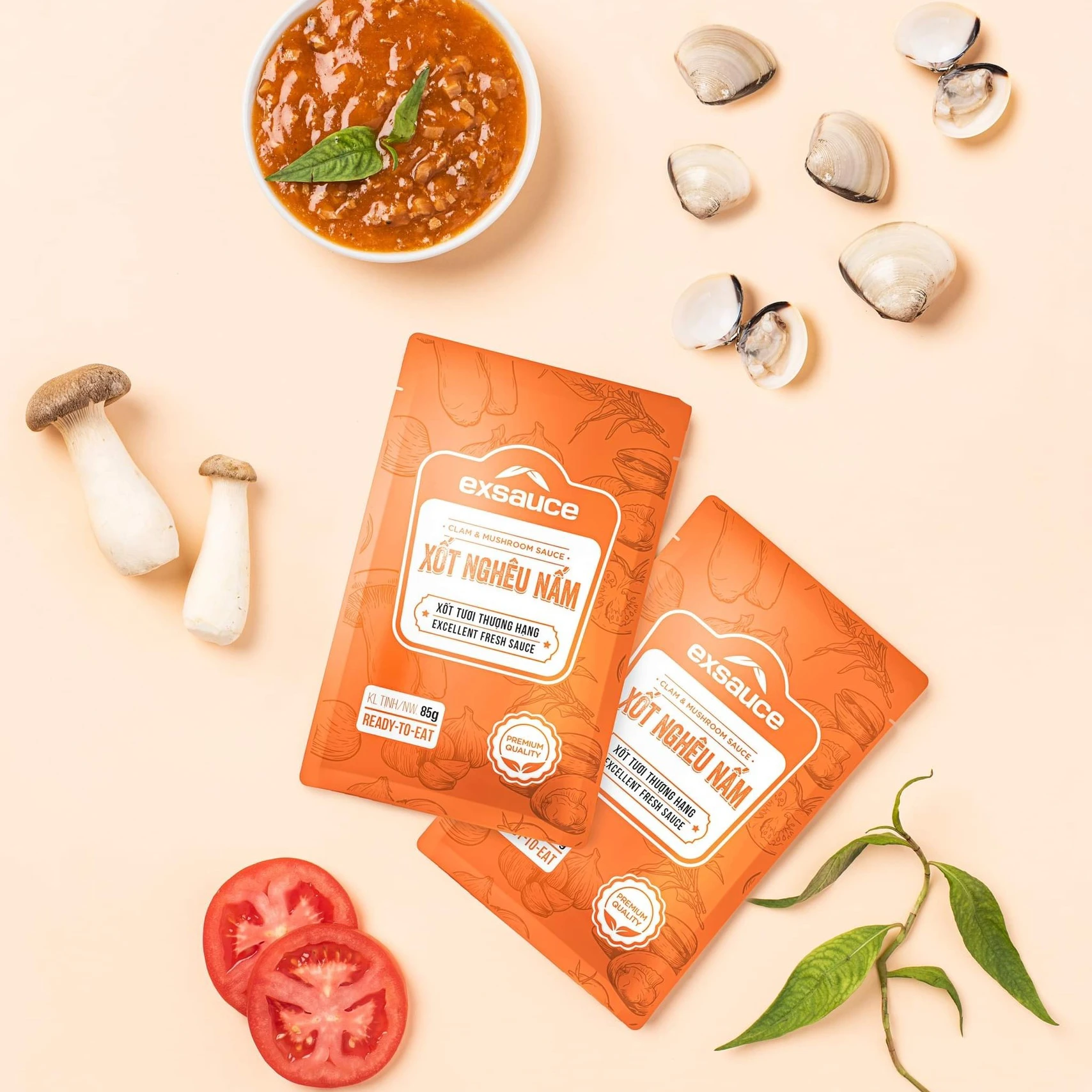 Clamp & Mushroom Sauce Made in Vietnam High Quality food products ready to eat ready meals Proper Price Excook Company