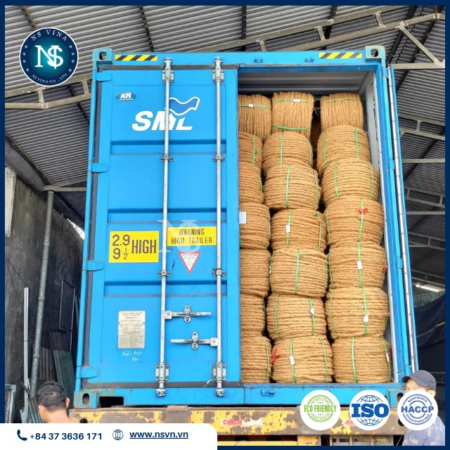 COCONUT ROPE COCONUT FIBER COIR ROPE GARDENING NATURAL ROPE from AGRICULTURAL WASTE COCONUT SHELL BOW