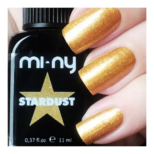 MI-NY  ITALIAN BRAND, STARDUST COLLECTION  4 FREE NAIL POLISH, NON TOXIC, COLOR NAME: WANTED, SIZE 11 ML