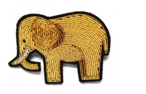 new fashion  hand embroidery bullion wire brooch HAND  fashion brooch custom made jacket patches Caribou pin