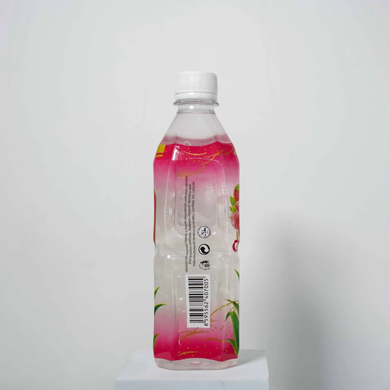 Aloe Vera Pulp Juice Drink Diet Beverages with Raspberry Flavor Bottled Drinking Free Sample Private Label Export