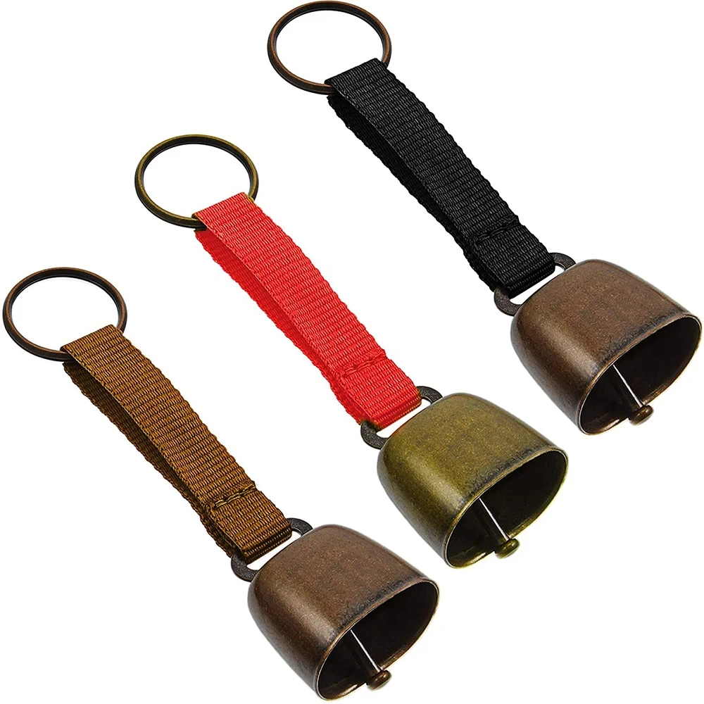 High Quality Pet Bell With Sturdy Nylon Tape Noise Makers Custom Dog Cowbell
