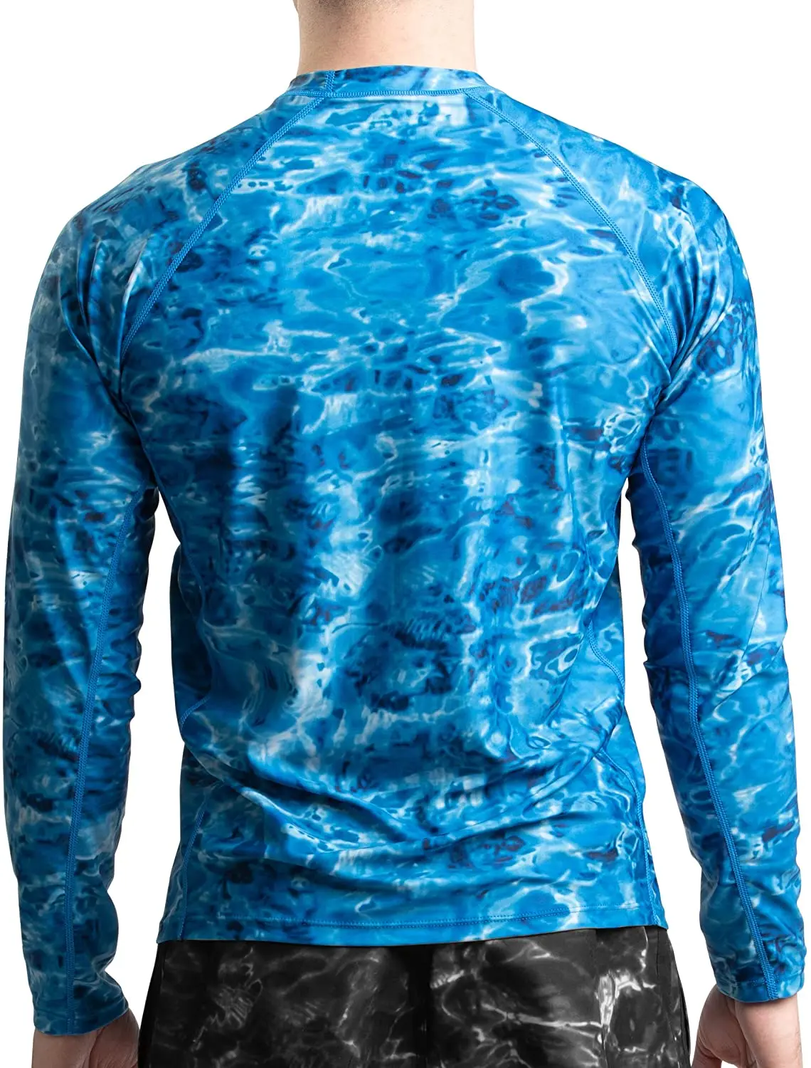 Wholesale Customized Branded Your Own Design Printed Mens Long Sleeves Polyester Spandex Rash Guards