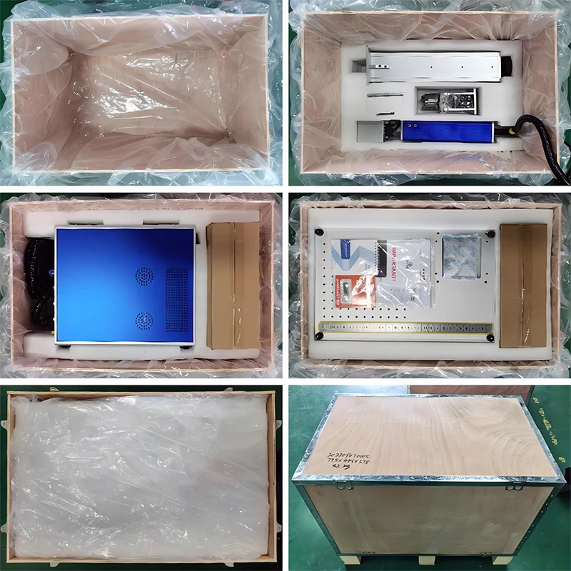 Split Type 20w30w MAX RAYCUS JPT Fiber Laser Marking Machine for logo Engraving Printing on Metal Jewelry Gun Knife