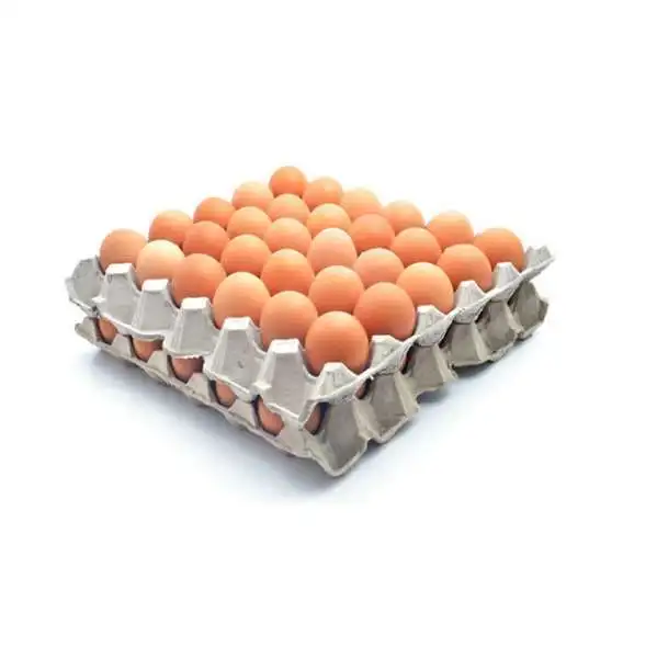 Fresh White and brown table eggs