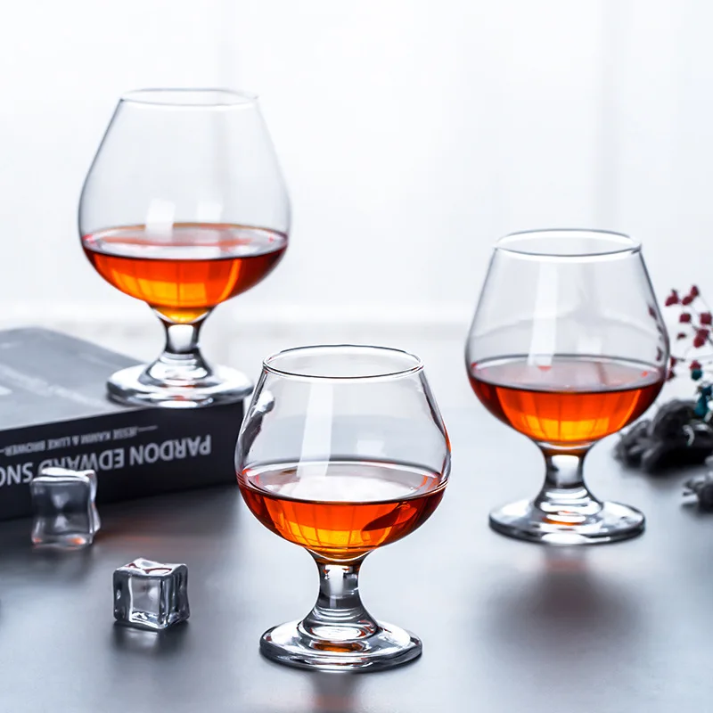 Large Stock 250ml 8.45oz Goblet Vintage Posh Crystal Wine Glass for Drinking Cognac