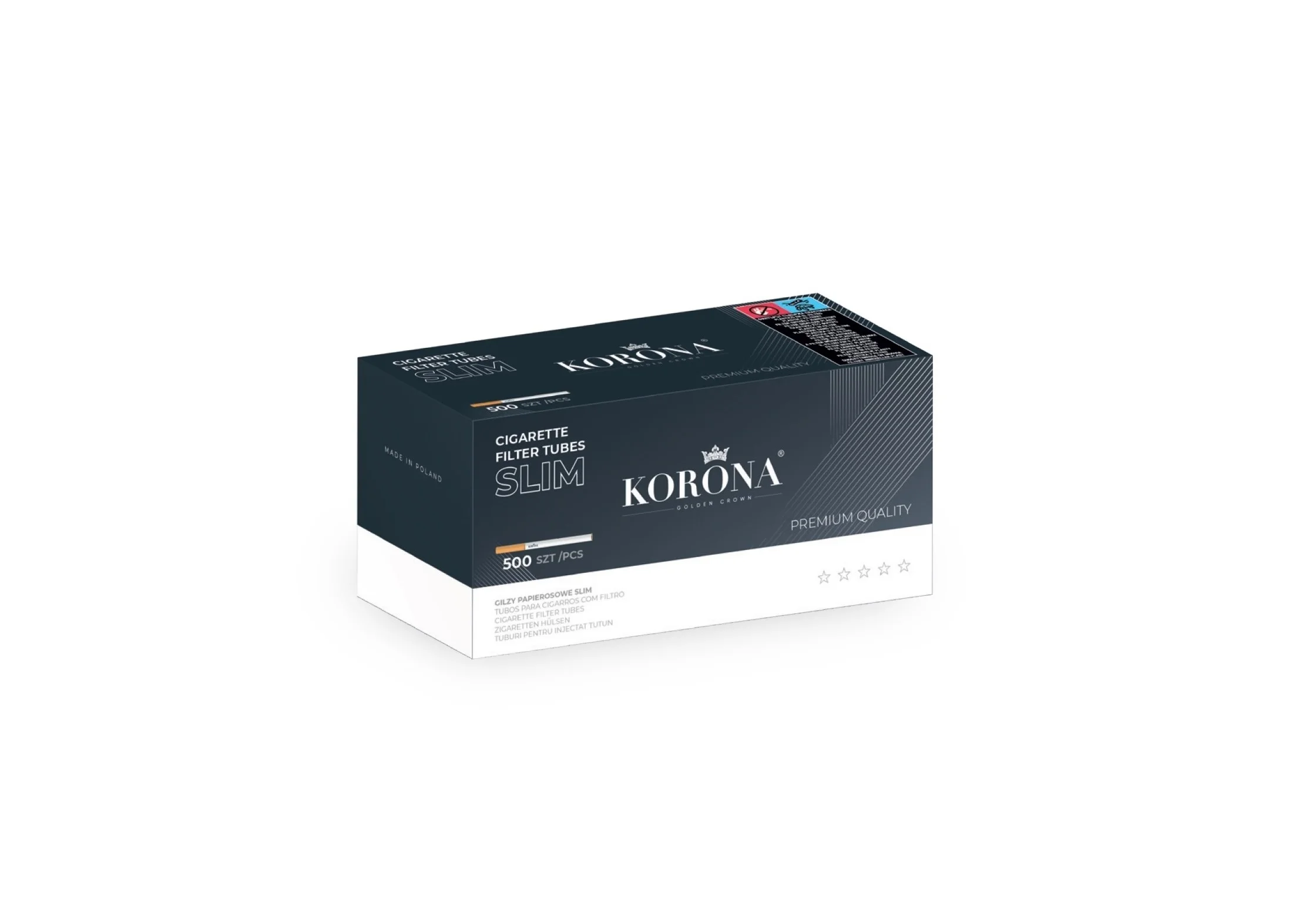 Korona 500 Cigarette Filter Tubes Slim