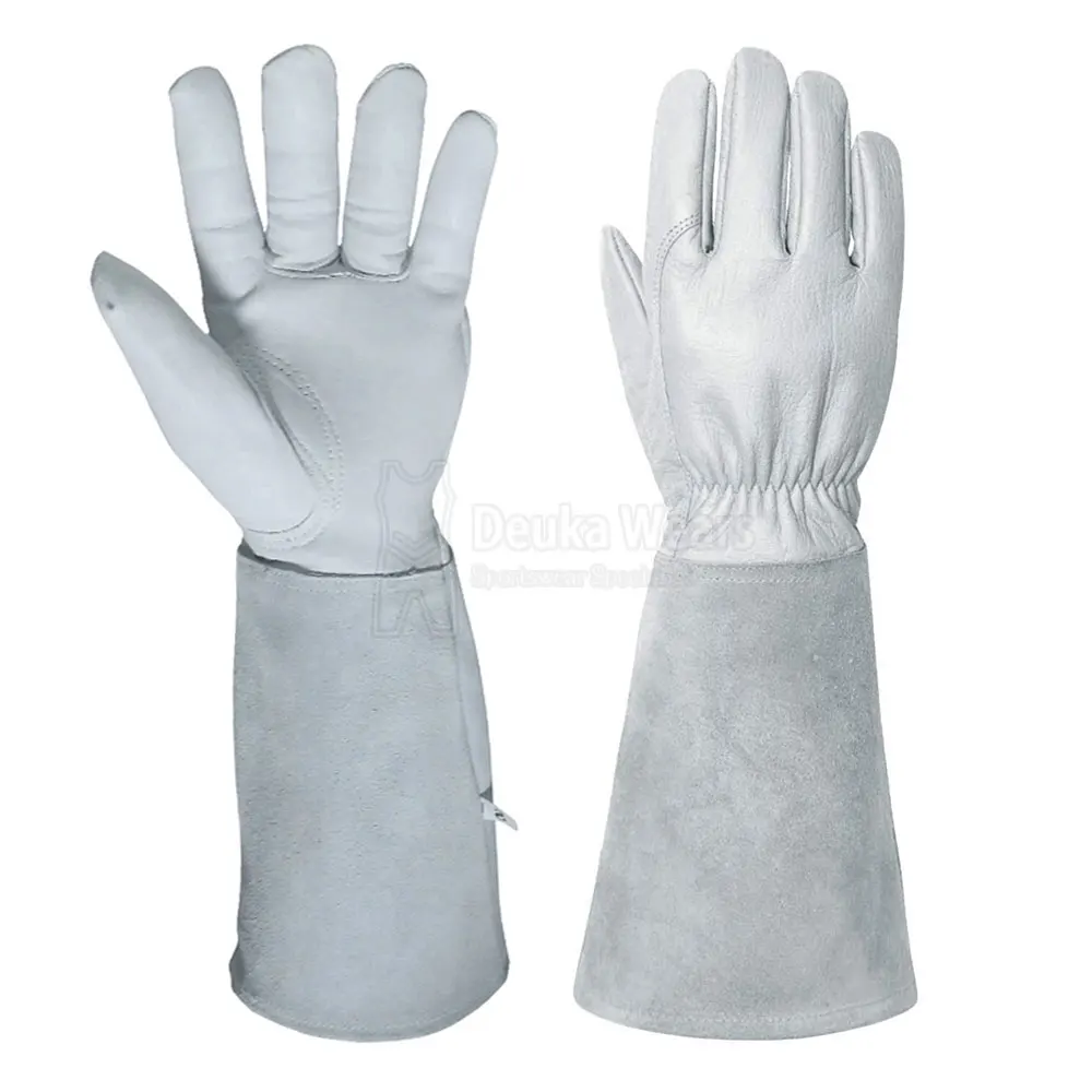 Wholesale Heat Resistant Cotton Lining Leather Tri Argon Gloves Safety Hand Tri Argon Gloves
