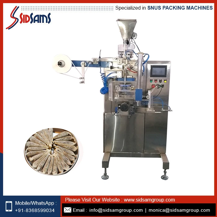 Stainless Steel Snus Packing Machine Automatic Snus Powder Packing Machine At Bulk Price