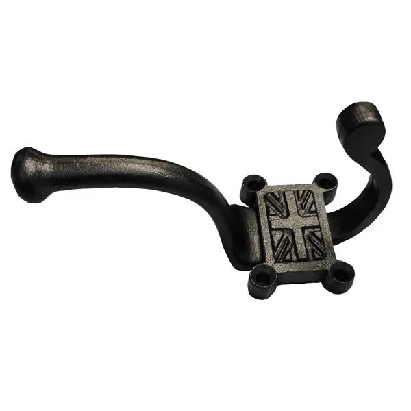 UNION JACK CAST IRON  DECORATIVE WALL MOUNTED COAT HOOK AT THE LOWEST PRICE DIRECT FROM MANUFACTURER