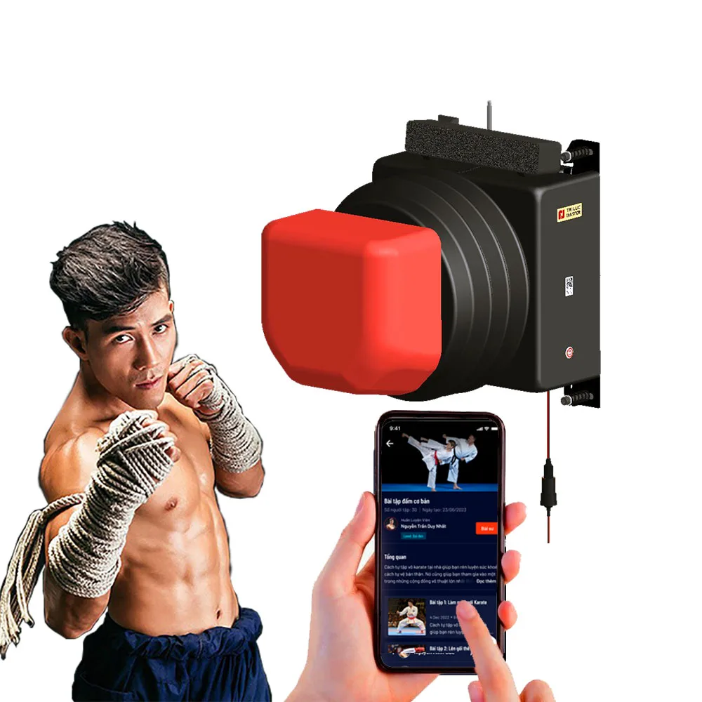 Smart Wall-Mounted Boxing Training Machine with Accurate Punch Measurement, Varied Workouts for All Ages, Home, Gym or Dojo