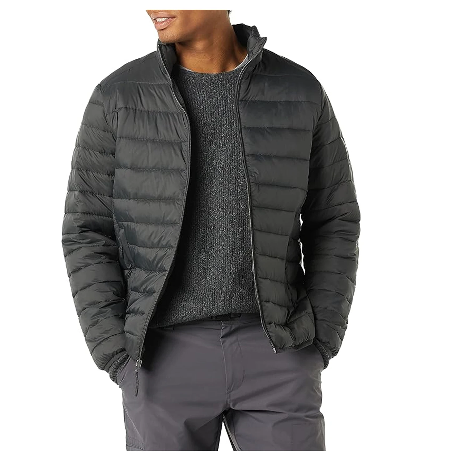 New black additional puffer type coat state lining hot sale customized breathable windproof nylon memories material puffy jacket