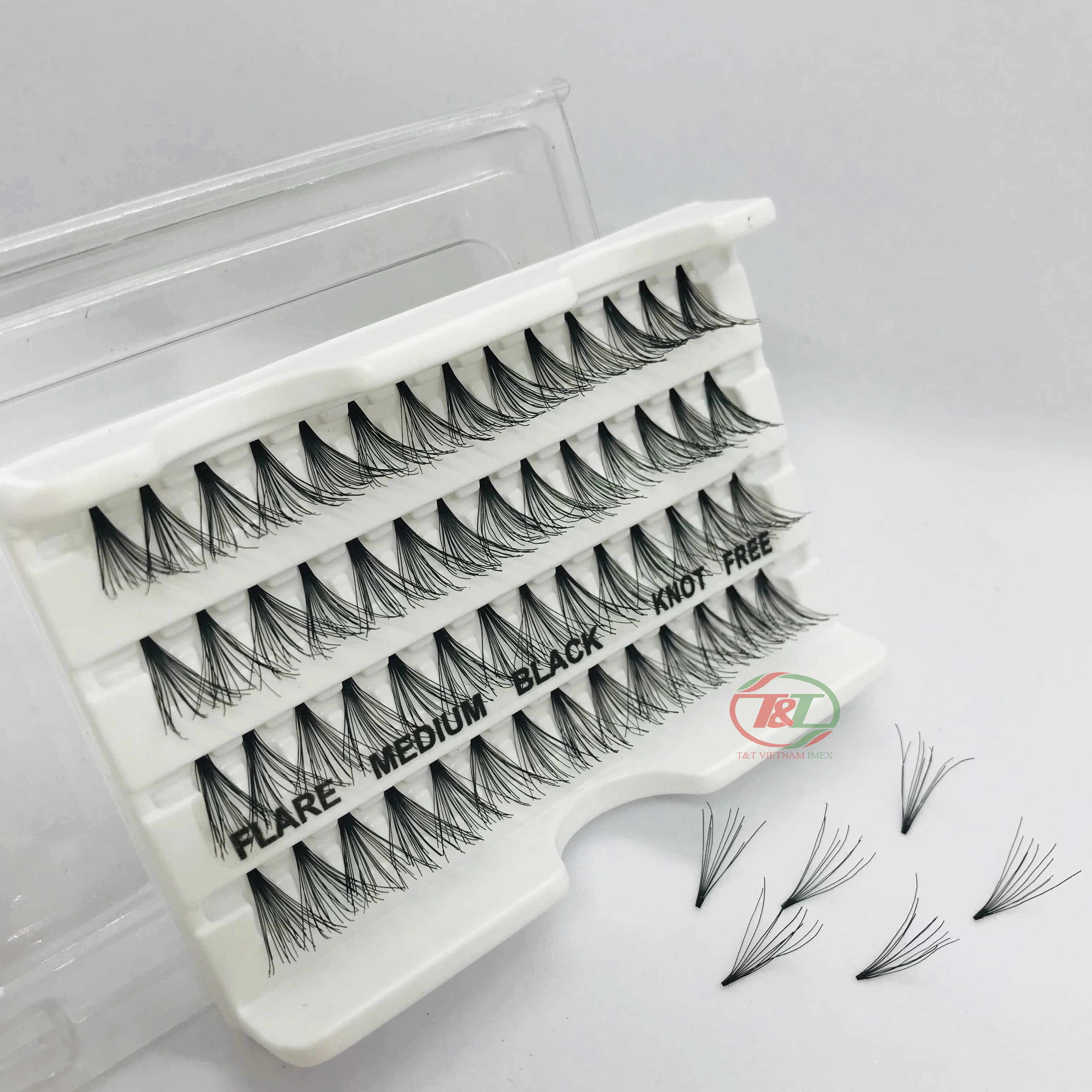 Vietnam wholesale good quality false eyelash individual eyelash extension lash tray supplies professional natural & soft