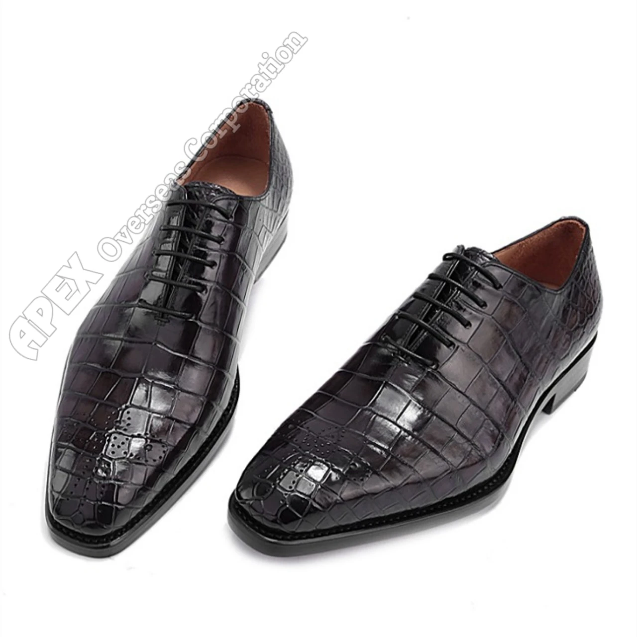 Formal Alligator Oxford Alligator Leather Dress Shoes Men Crocodile Pattern Leather Shoes High Quality Business Shoes for men