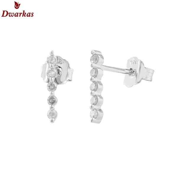 Top Quality heart shape 925 sterling silver zircon stone stud earring for ladies girl gift jewelry