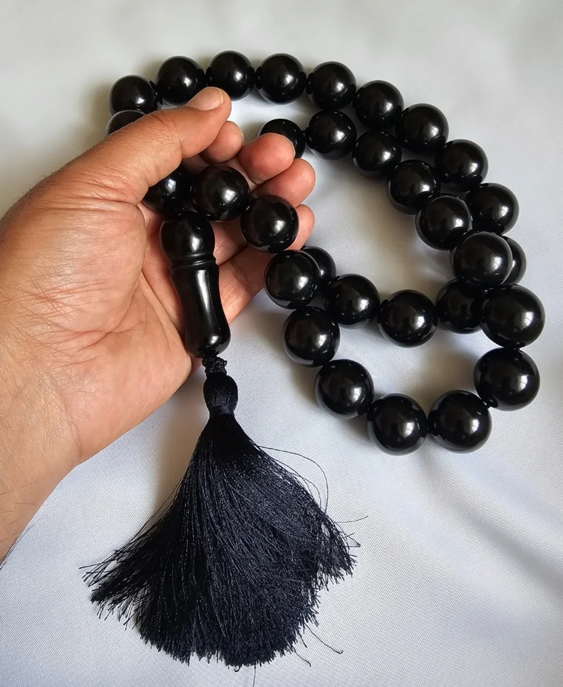 Resin bead tasbih big bead big tasbih z black color best quality Islamic prayer tasbih