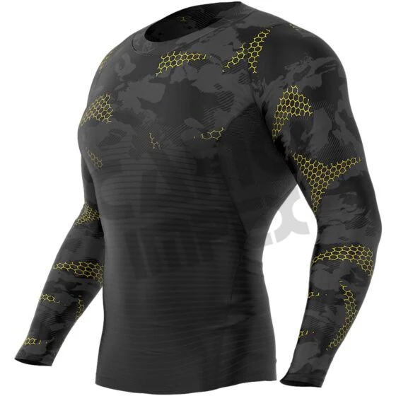 Custom Surf Printed Long Sleeve Swimsuit Rashguard OEM Design Compression MMA Rashguard Custom Sublimated Printed Rashguard