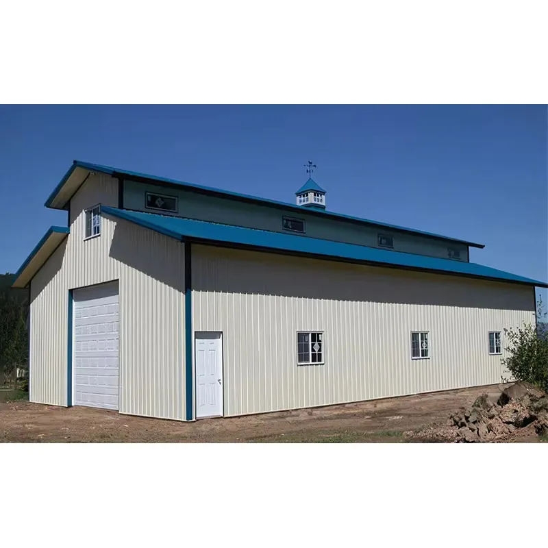 cheap prefabricated workshop prefab steel structure farm storage warehouse metal building kits