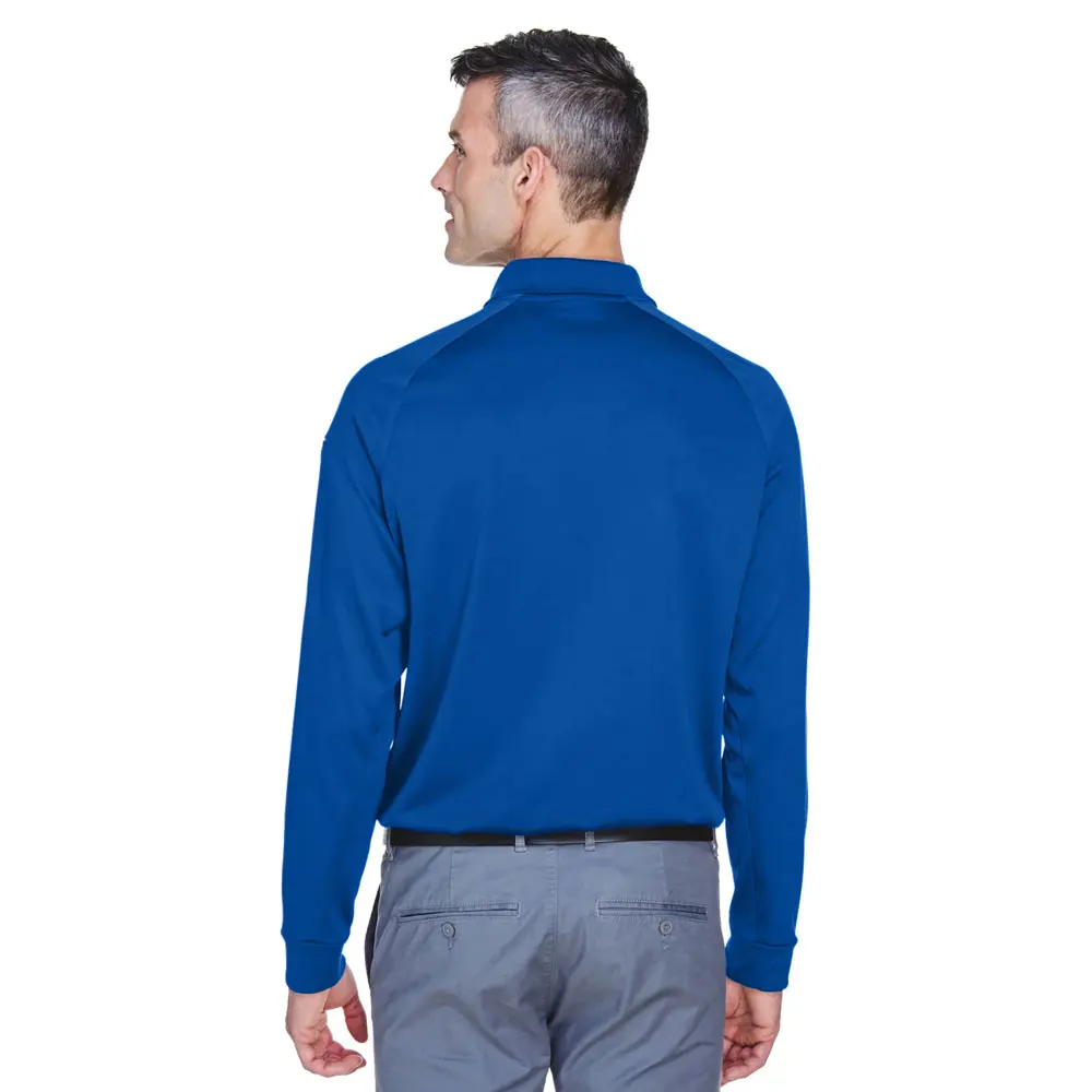 Spring autumn long sleeve V-neck button mens casual shirt polo shirt