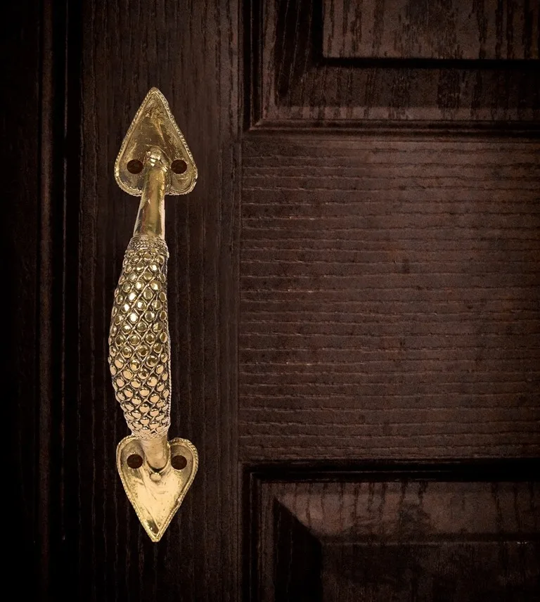Brass Door Handle Dhokra art , Hand Made