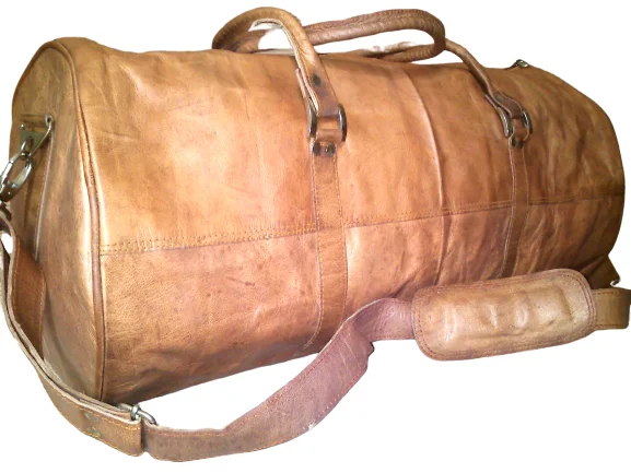 Genuine Leather Travel Duffle Bag Sports Shoulder Bag for Women with Wet Pocket Weekender Overnight Luggage Bag