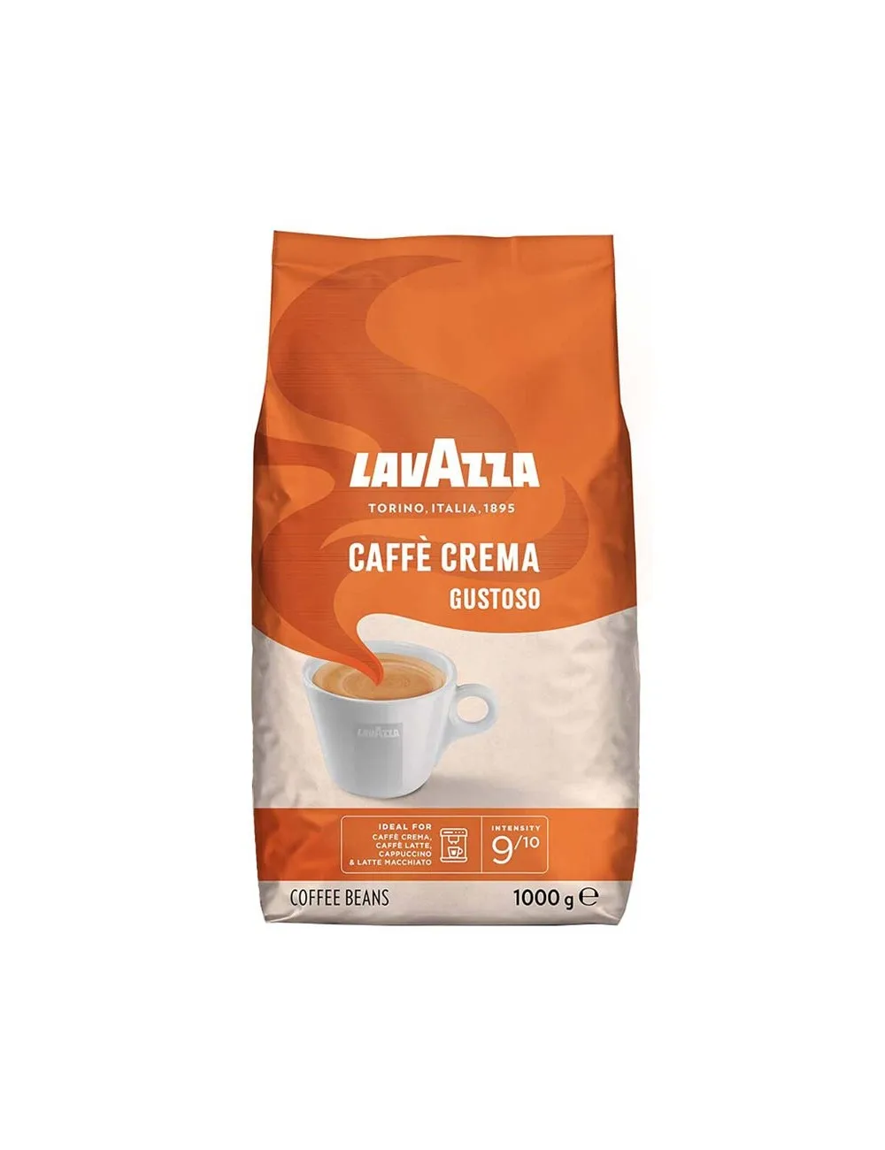 Lavazza Gran Espresso 1kg Instant Roasted Arabica Coffee Beans Available in Bulk Packaging