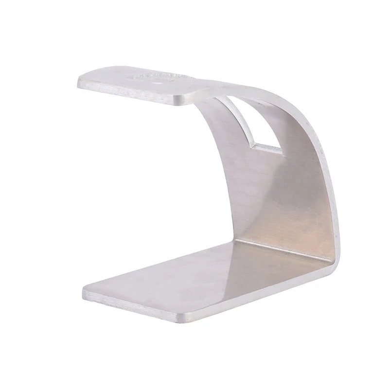Customized Silver Anodized Brushed Aluminium Sign Holder for Table Menu Display Stand, Flyer Display