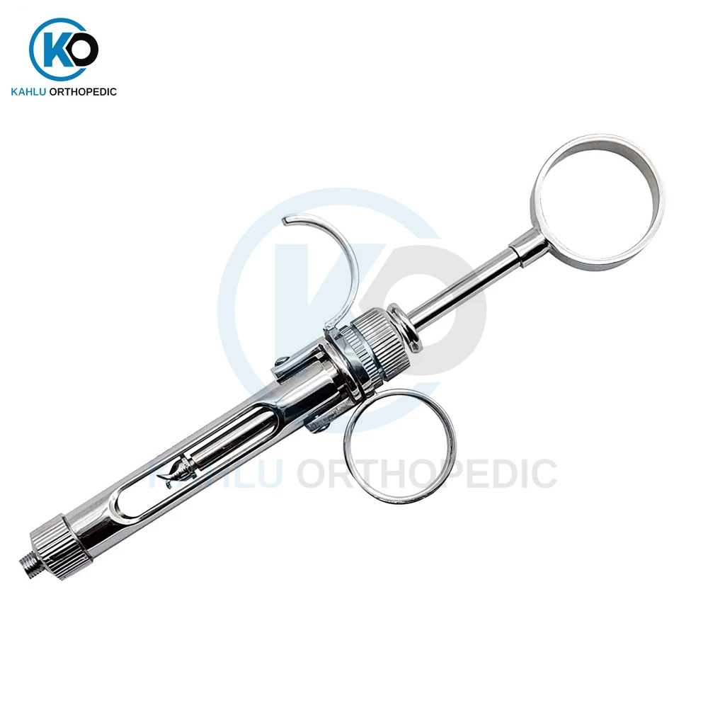 Dental Stainless Steel Syringe Aspirating 1.8 ML Dental Surgical Instruments Injector Tool By KAHLU ORTHOPEDIC