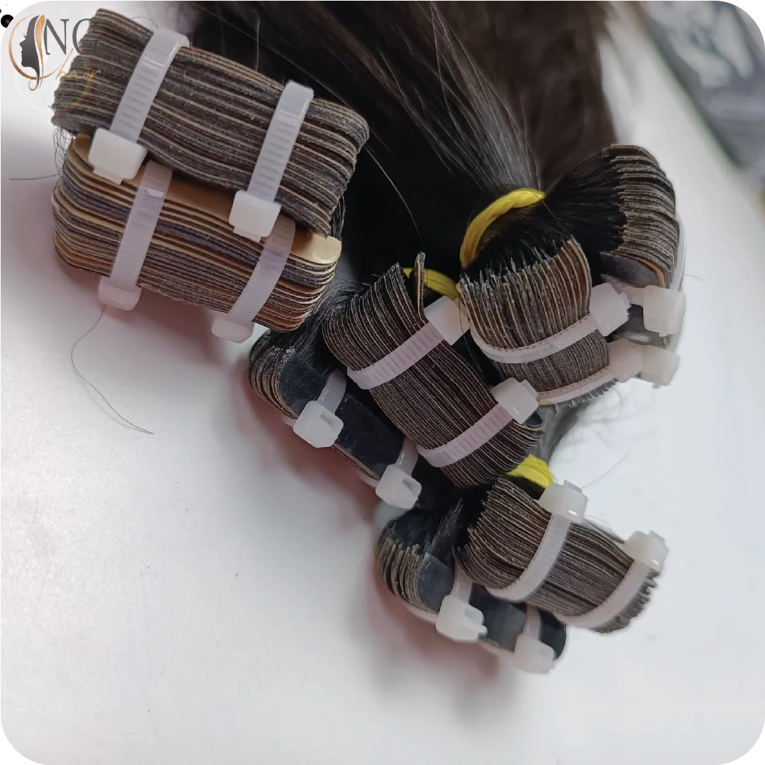 Hottest Trending Human Hair Extensions 100% Remy Unprocessed Virgin Hair, Straight Tape In Hair From Vietnam Vendor