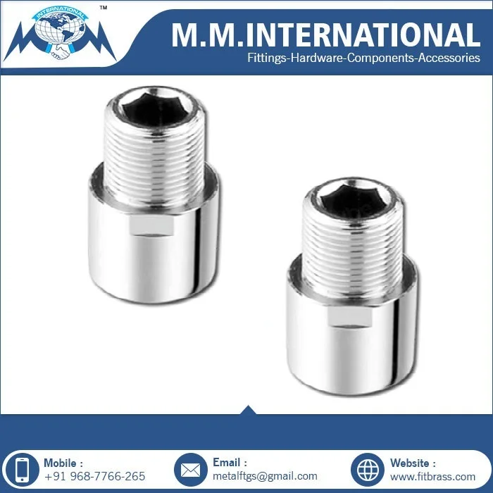 New Technology Brass Extension Nipple for Hydraulic Pipe Fitting Available at Wholesale Price from Indian Supplier