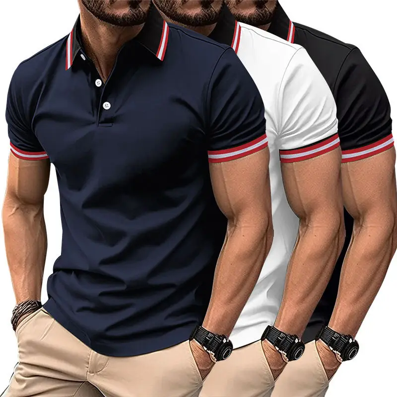 Short Sleeve T Shirt Blanc Support Oem Men Polo T Shirt Factory Wholesale New Quick Dry fast turnaround service