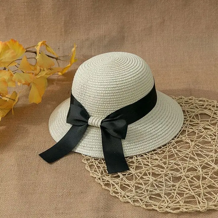 Straw Hats For Men Women, Multifunctional Cosplay With Sun Chain Beach Party Travel Performance Straw Hat Costume Trend In 2024