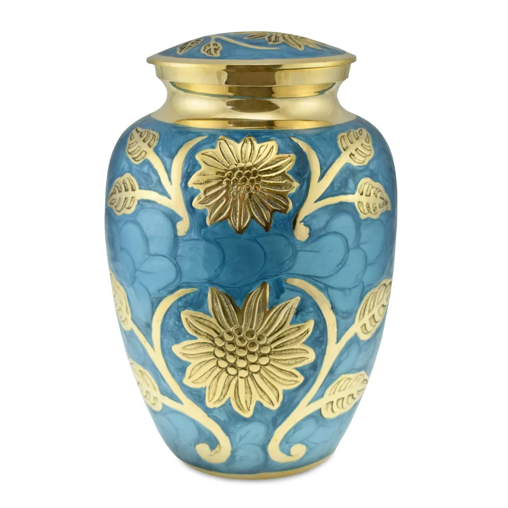 High on Demand Metal Funeral Supplies Urns for Human Ashes Used Home Decorative Items from Indian Supplier and Exporter