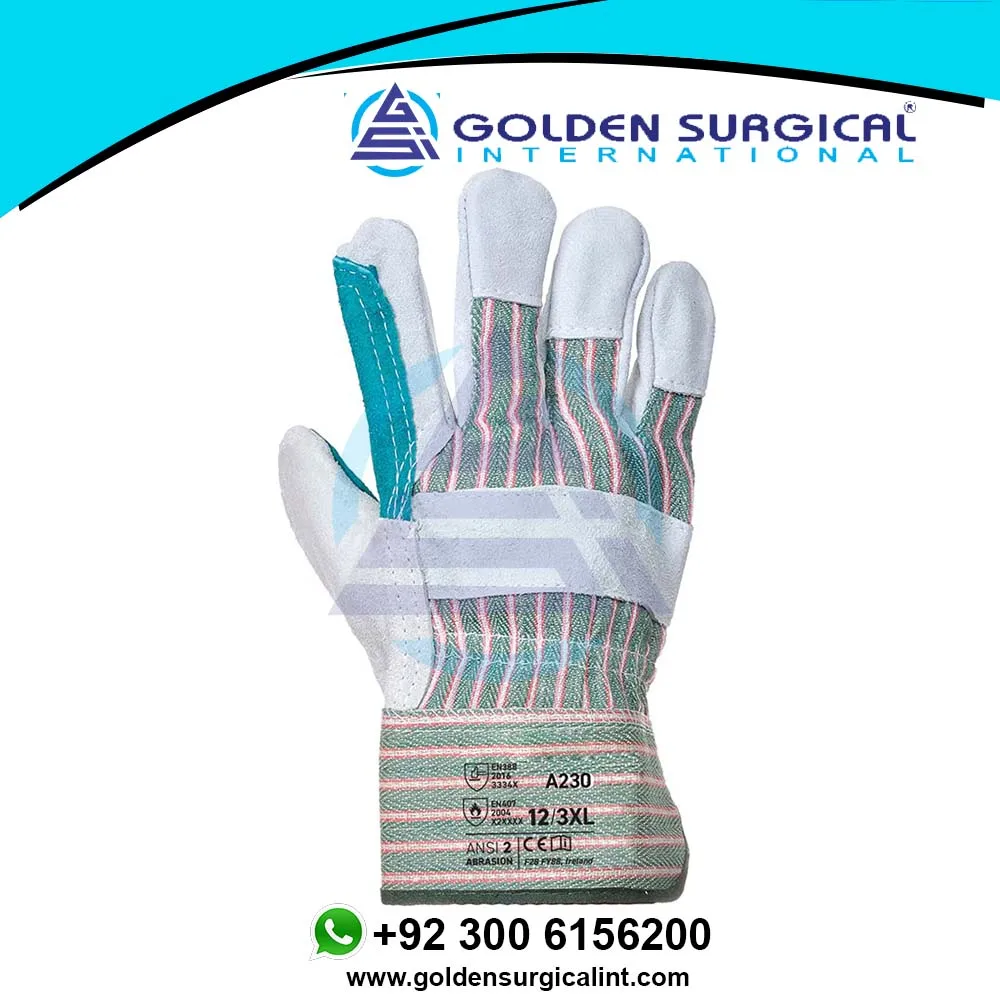 Double Palm Rigger Heavy Duty Hand Gauntlets Protection Safety Work Wear Wholesale Low MOQ Cheap Price