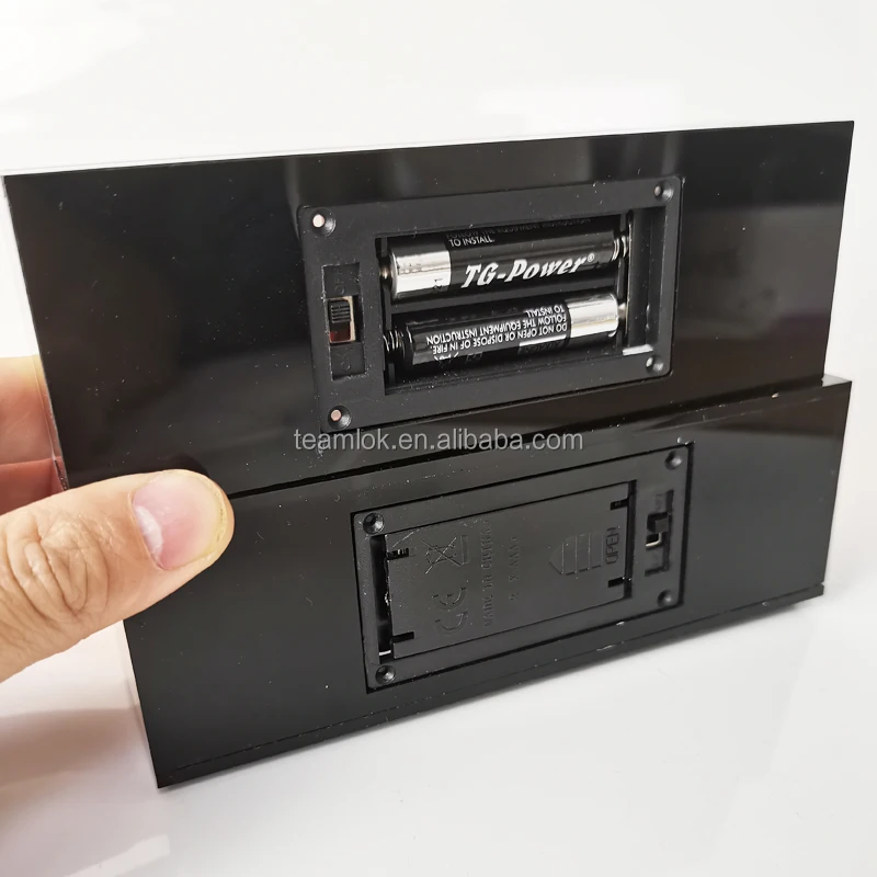 Mini desktop acrylic light box AAA battery ON AIR small switch advertising logo light box table top led acrylic sign