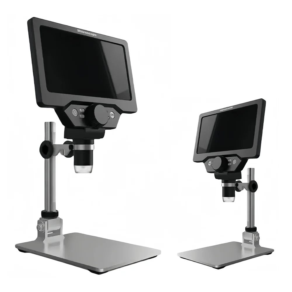 G1200 Zoom Digital Electronic Microscope 12MP 7 Inch Large Color Screen LCD Display 1-1200X Continuous Amplification Magnifier