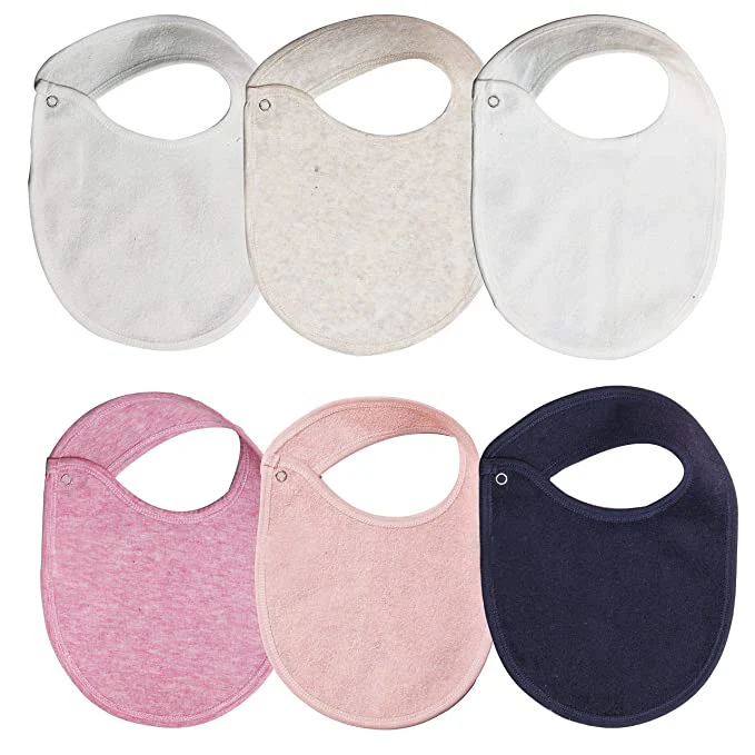 Adjustable Organic Cotton Silicon Bandana Drool Bibs Bulk Muslin Baby Bibs Newborn Baby Boy Girl Printed Pattern Feeding Burping