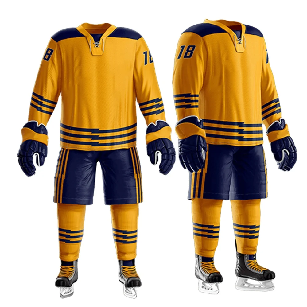 Custom Sports Wear For Team Ice Hockey For Male High Quality Ice Hockey Uniform Set with full customization