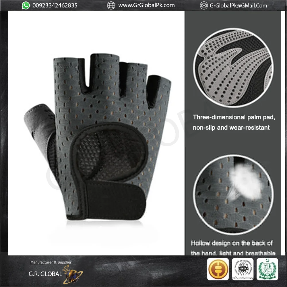 Buy Wholesale Custom Men Women Breathable Half Finger Cycling Exercise Fitness Gym Bodybuilding Workout Cycling Summer Gloves