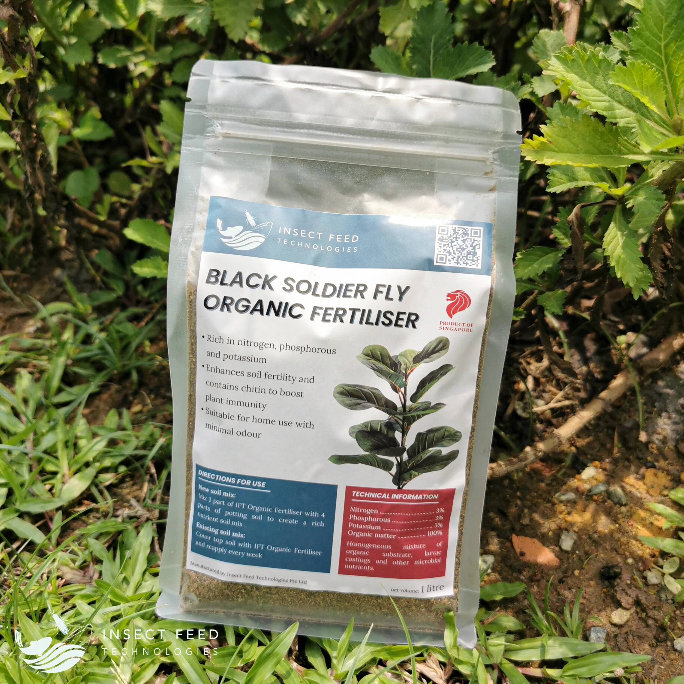 Potent Ability for High Growth Black Soldier Fly Organic Fertiliser (Frass) for Healthy Approach of Agricultural Means