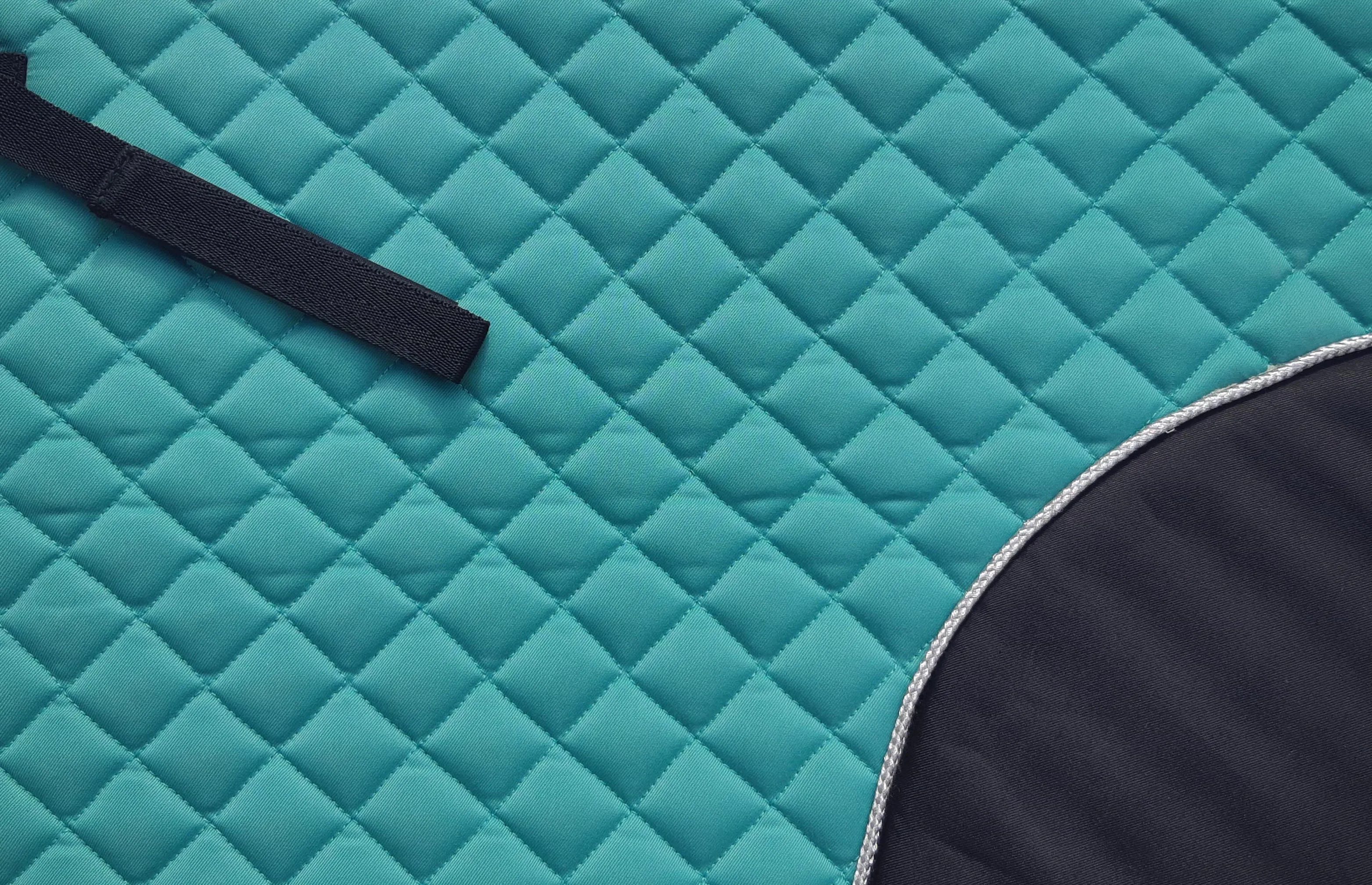 Jumping saddle Pad Made Of Heavy Quality Drill Fabric and High Density Foam With  Rope Decoration smart