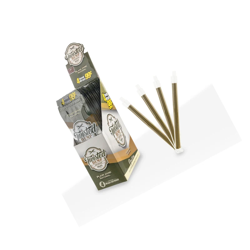 Twisted Hemp Wraps Grape Burst Wraps Plain Jane 15 puches with 4 wraps Lighters & Smoking