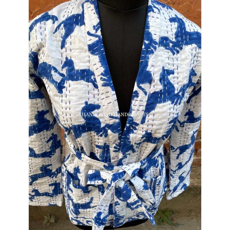 Newest Style Lady Jean Jacket Long Sleeve Indian Cotton Jacket Women Clothing Black Quantity Custom Coat Cotton Blue OEM Pockets