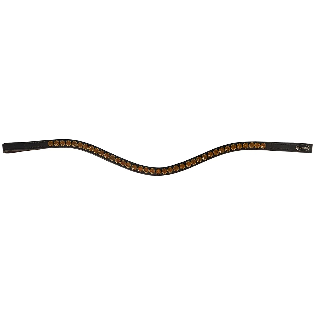 Wholesale Curved Padded Bling Crystal Horse Browbands Single Row Rhinestone bling Horse Leather Browbands