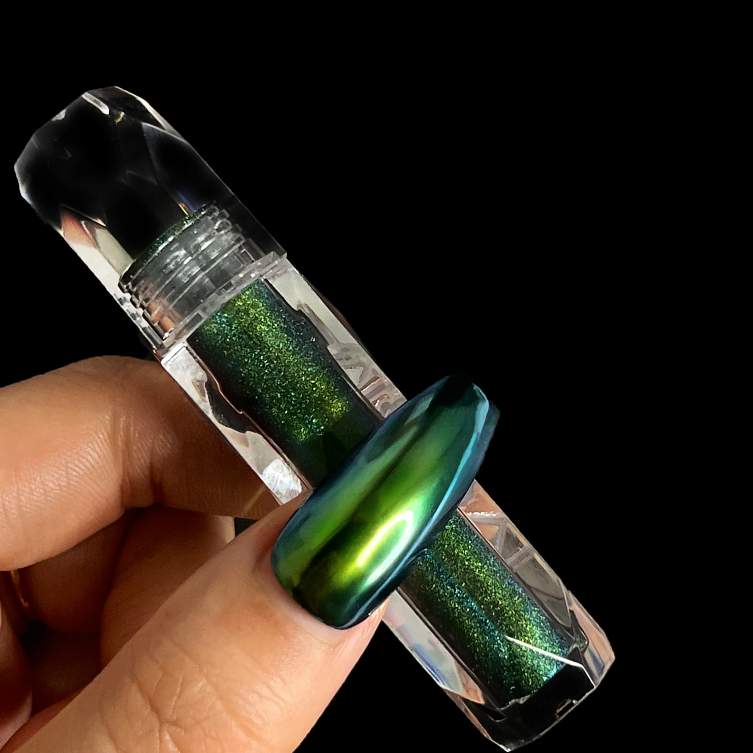 Metallic Mirror Effect Liquid Chrome Nail Mirror Pink Purple Green Chameleon Nail Polish