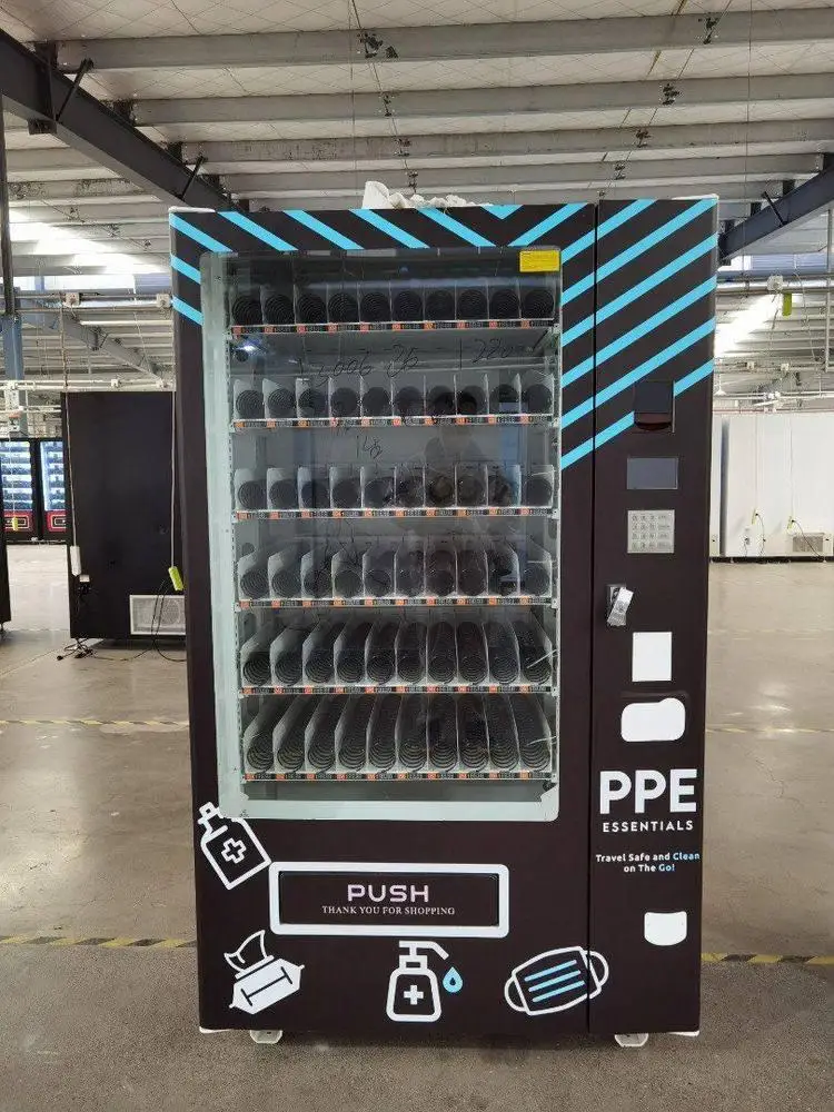 Combo Smart Metal Vending Machines Coin Token Credit Card Payment Systems Water and Snack Vending with SDK Function