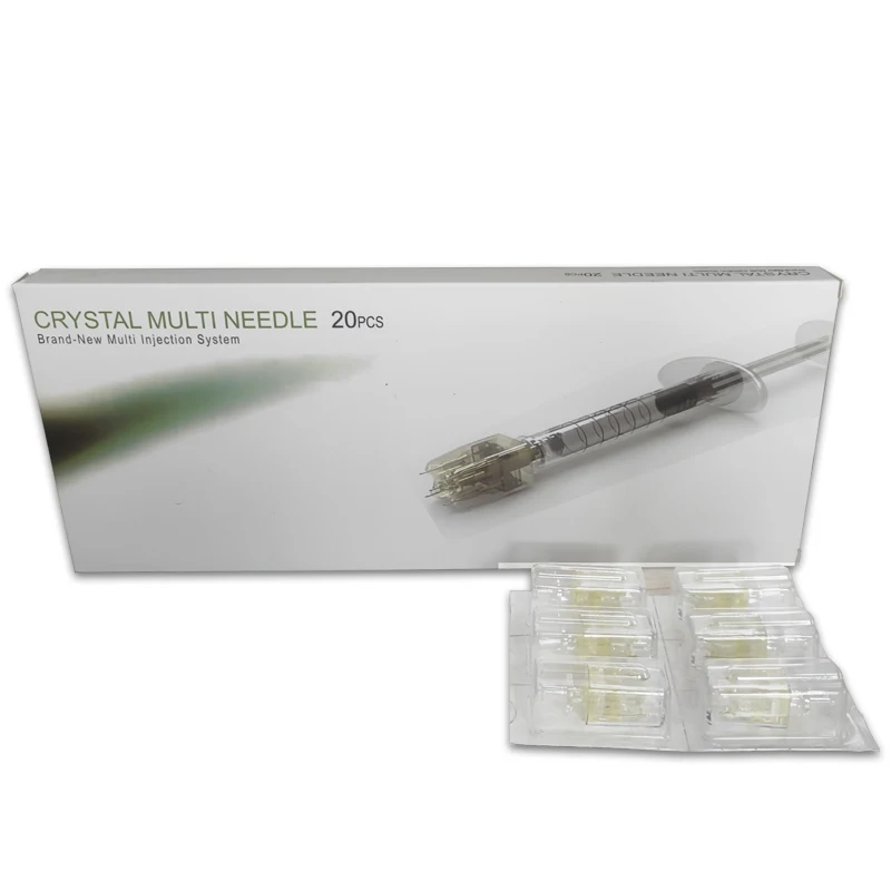 2022 korea disposable syringe stamp 5 pins 9pins multi-sample for injection pen type water mesotherapy crystal multi needle