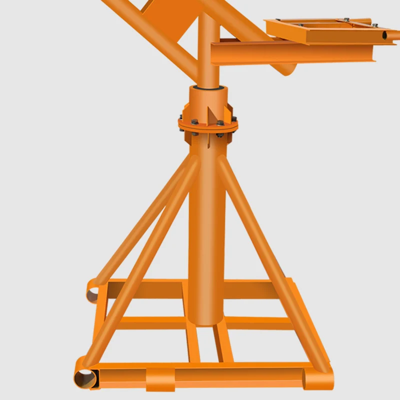 500kg small pickup crane with 3000lbs electric winch car lifting mini cranes